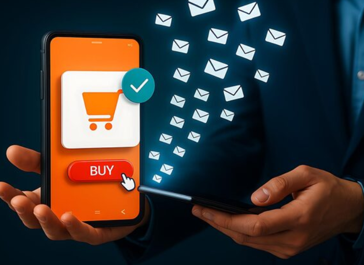 E-commerce Purchase Notification on Smartphone