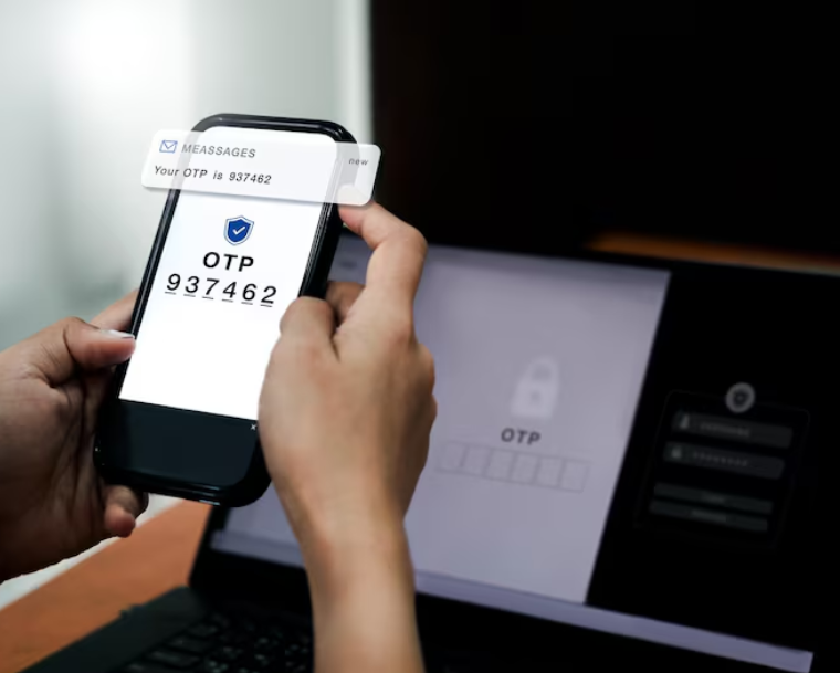 OTP Verification Code on Smartphone
