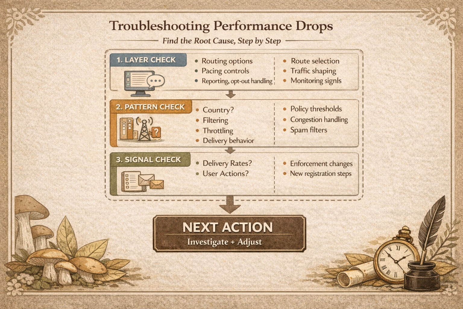 Troubleshooting performance drops