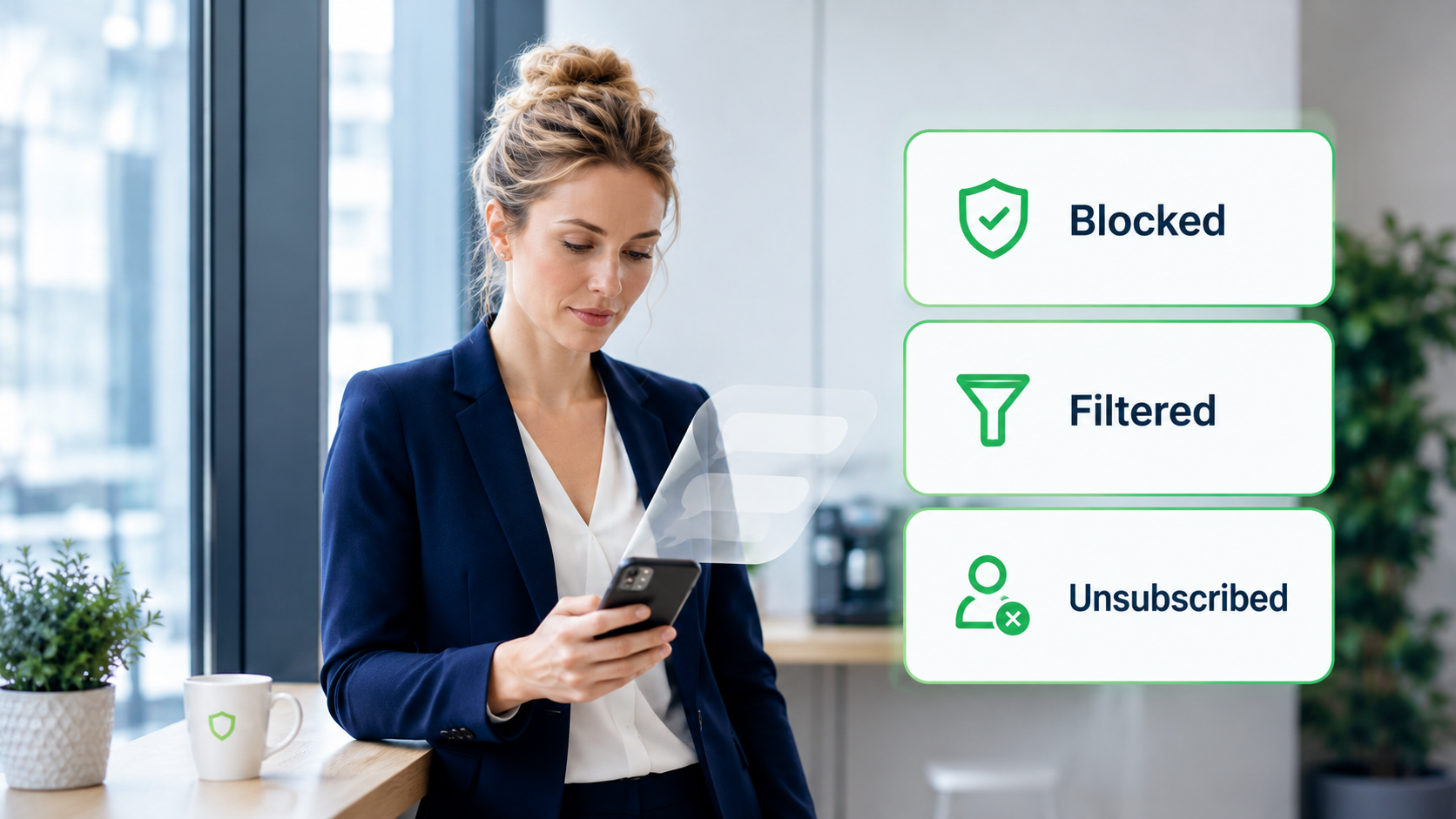 SMS opt-out and unsubscribe choices that help users control legitimate business messages