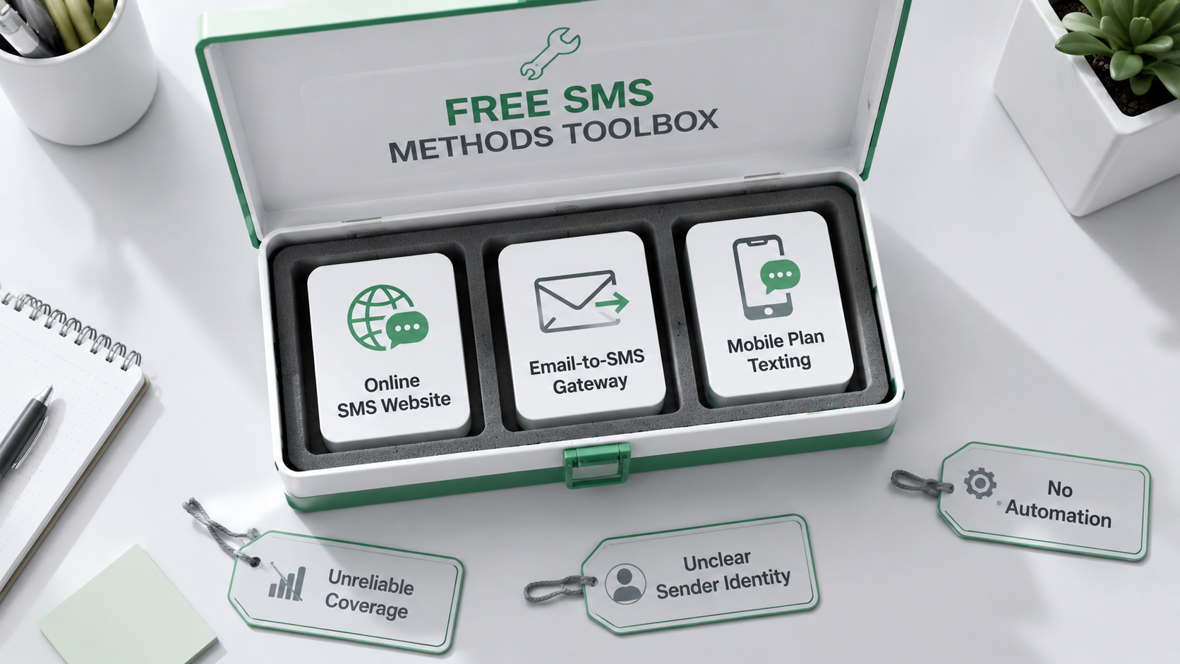 Manual phone texting compared with structured business SMS workflows