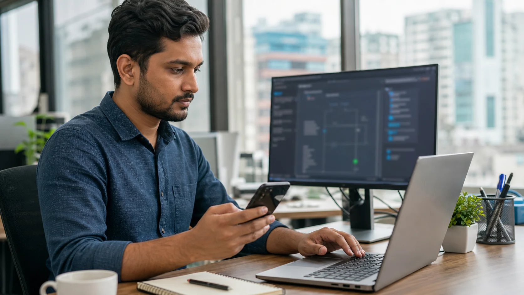 Bangladeshi software developer testing an SMS API workflow for OTP and notification delivery to Bangladesh numbers.